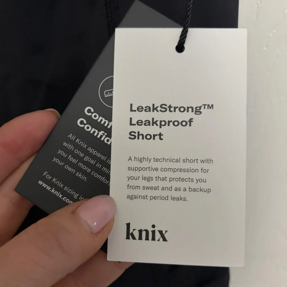 NEW Knix‎ | LeakStrong™ Leakproof Short Original Black Sz XL